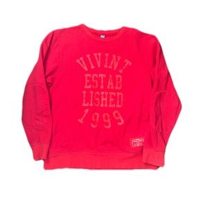 Red Crew Neck Sweater, L, worn once